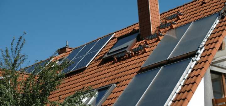 Solaranlage auf dem Dach