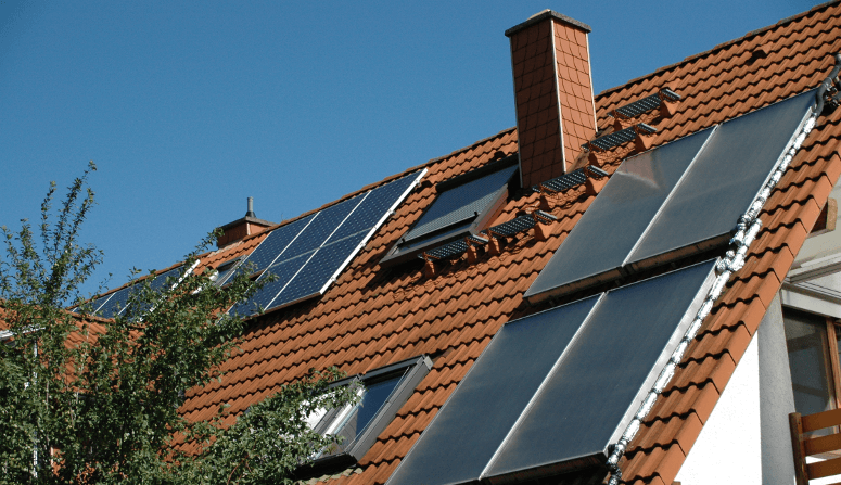 Solaranlage auf dem Dach